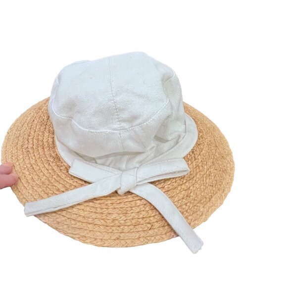 Summer Bucket Hat Natural Raffia Cotton‎ Lined Beach Travel Cruise Garden Farm - Picture 5 of 10